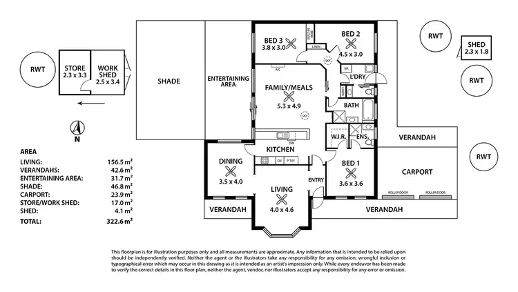 Floorplan of Homely house listing, 1 Stephens Avenue, Strathalbyn SA 5255