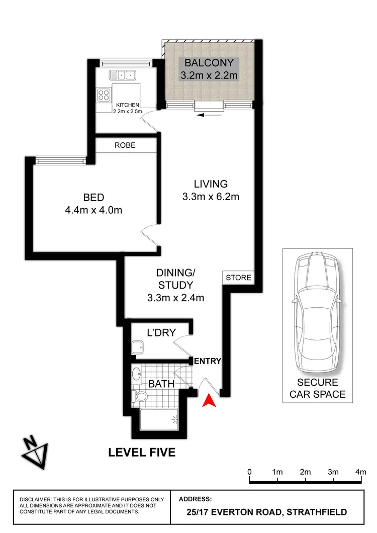 Floorplan of Homely apartment listing, 25/17 EVERTON ROAD, Strathfield NSW 2135