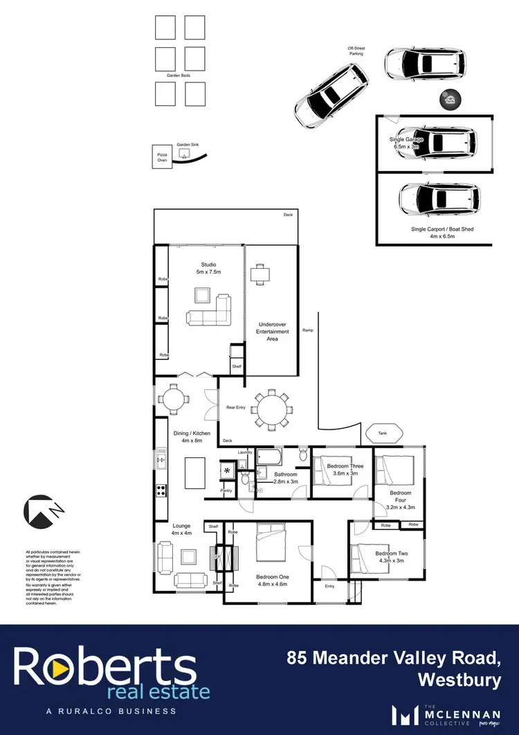 Floorplan of Homely house listing, 85 Meander Valley Road, Westbury TAS 7303