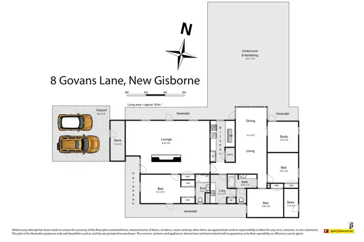 Floorplan of Homely house listing, 8 Govans Lane, New Gisborne VIC 3438