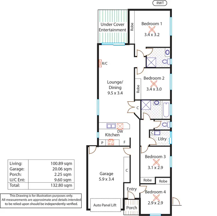 Floorplan of Homely house listing, 5 Scarfo Drive, Salisbury Downs SA 5108
