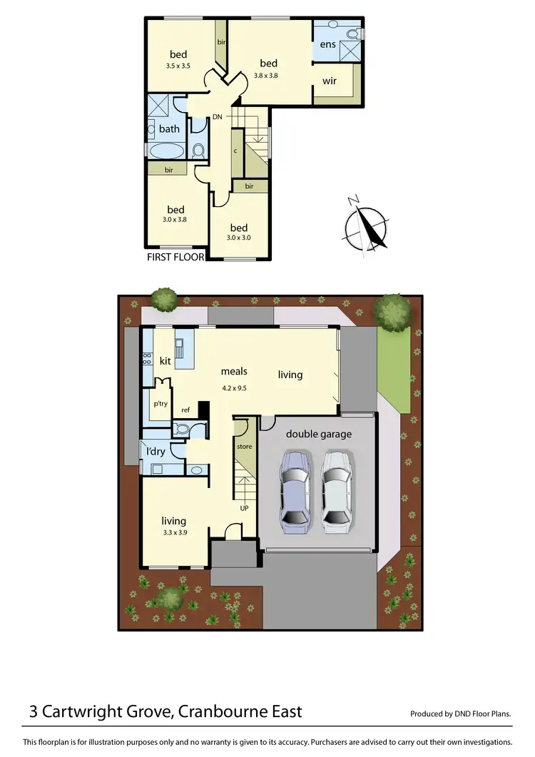 Floorplan of Homely house listing, 3 Cartwright Grove, Cranbourne East VIC 3977