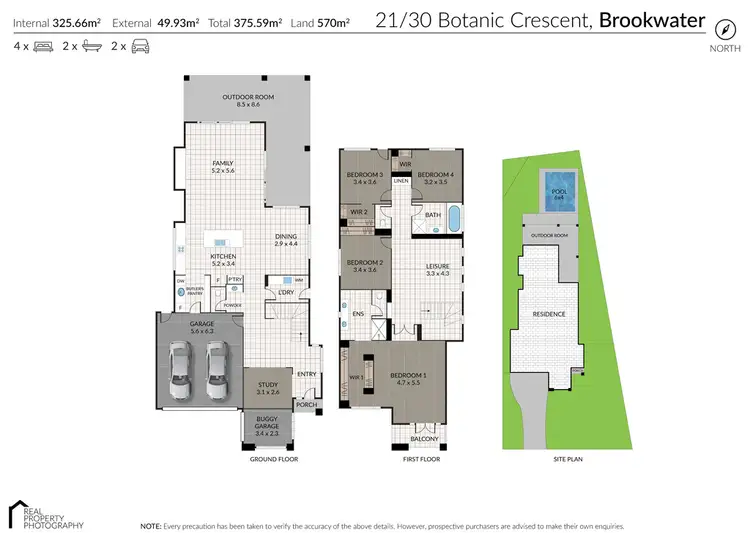Floorplan of Homely house listing, 21/30 Botanic Crescent, Brookwater QLD 4300