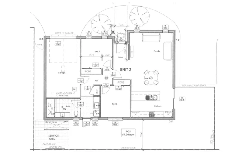 Floorplan of Homely townhouse listing, 2/486 Alldis Avenue, Lavington NSW 2641
