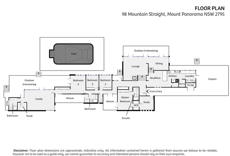Floorplan of Homely house listing, 98 Mountain Straight, Mount Panorama NSW 2795