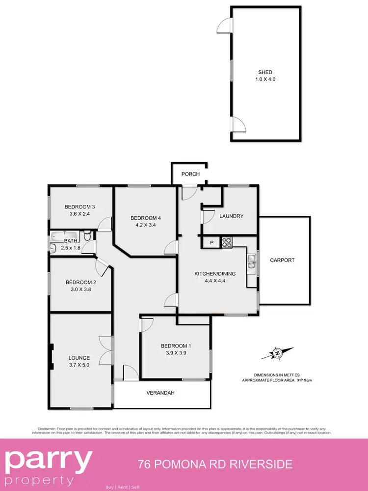 Floorplan of Homely house listing, 76 Pomona Road, Riverside TAS 7250