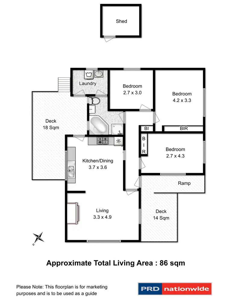 Floorplan of Homely house listing, 7 Teal Street, Claremont TAS 7011