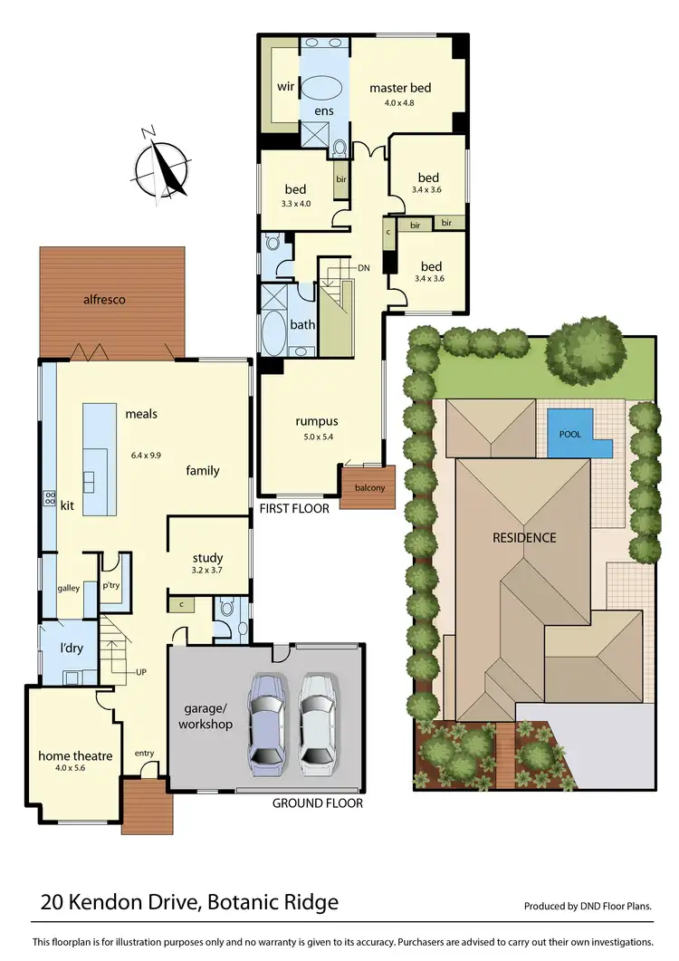 Floorplan of Homely house listing, 20 Kendon Drive, Botanic Ridge VIC 3977