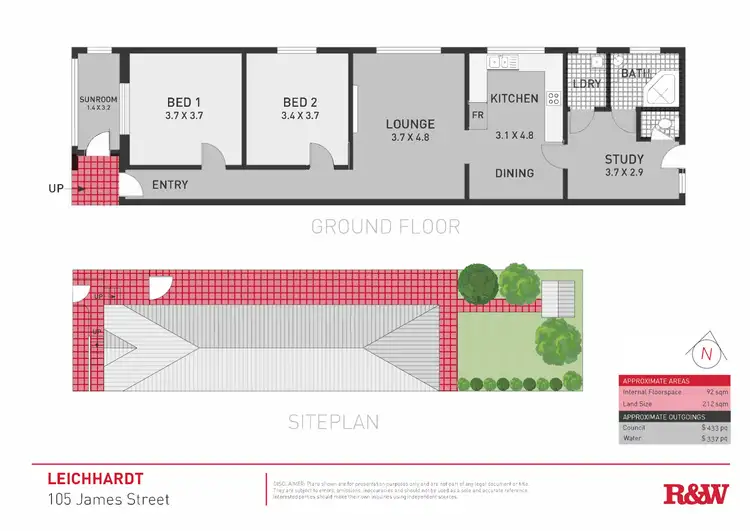 Floorplan of Homely house listing, 105 James Street, Leichhardt NSW 2040