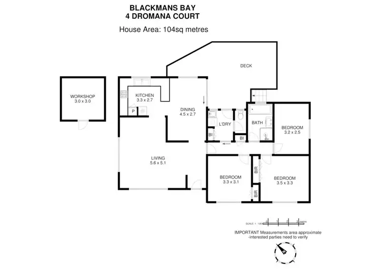 Floorplan of Homely house listing, 4 Dromana Court, Blackmans Bay TAS 7052