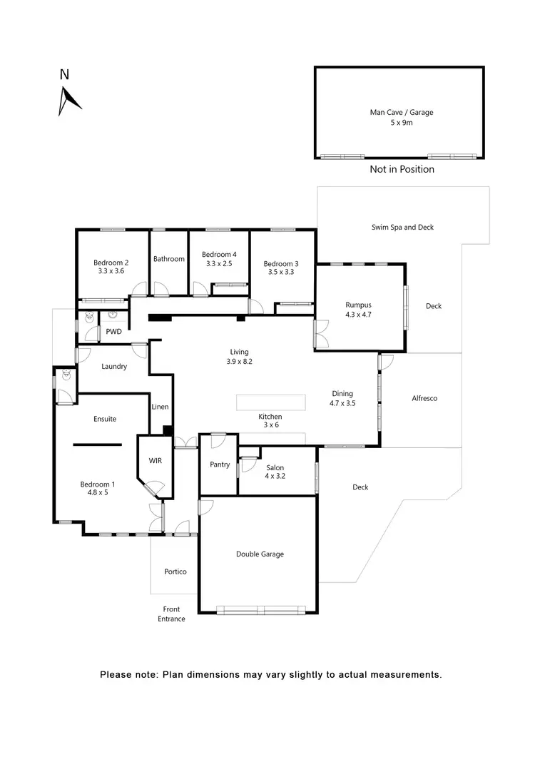 Floorplan of Homely house listing, 9 Whistler Close, Brown Hill VIC 3350