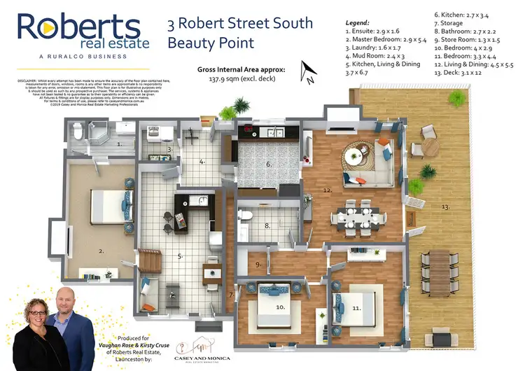 Floorplan of Homely house listing, 3 Robert Street South, Beauty Point TAS 7270