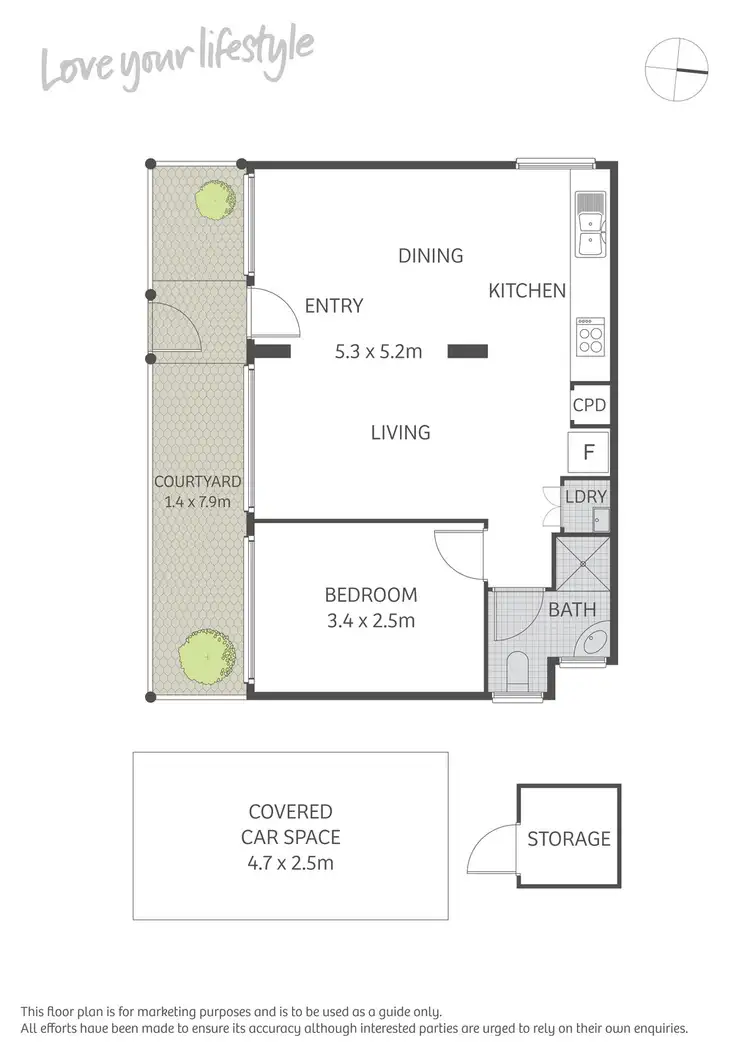 Floorplan of Homely apartment listing, 31/60 Brocks Lane, Newtown NSW 2042