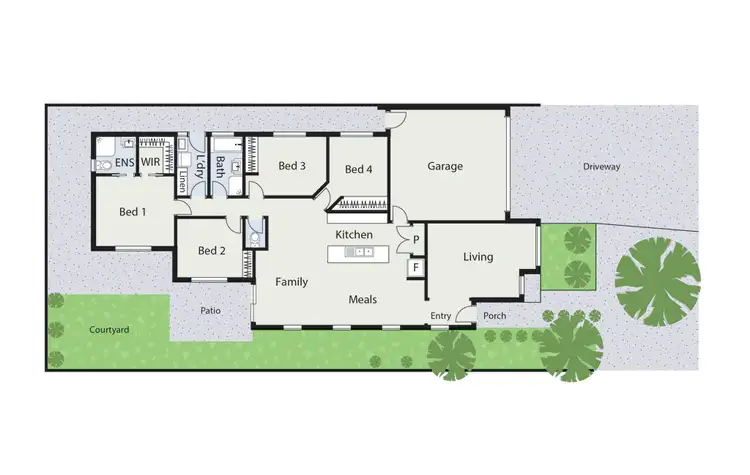 Floorplan of Homely house listing, 4 De Mole Street, Dunlop ACT 2615