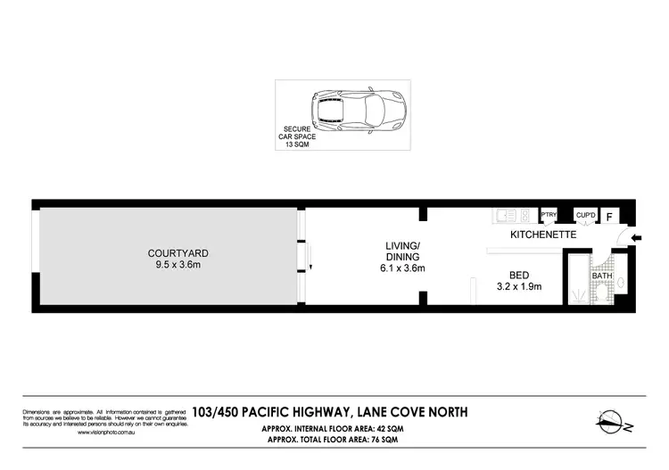 Floorplan of Homely apartment listing, 103/450 Pacific Highway, Lane Cove NSW 2066