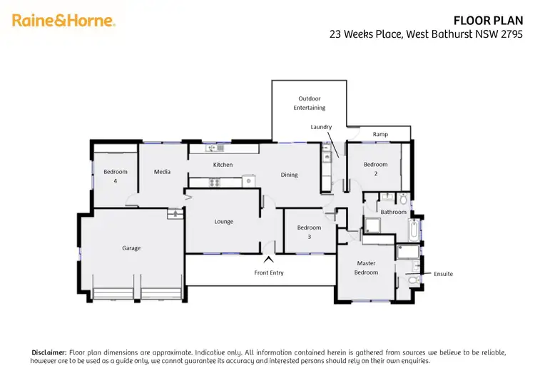 Floorplan of Homely house listing, 23 Weeks Place, West Bathurst NSW 2795
