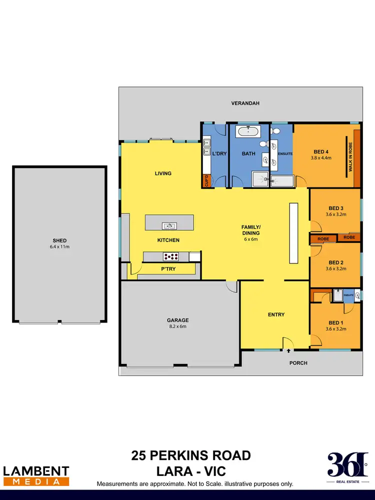 Floorplan of Homely house listing, 25 Perkins Rd, Lara VIC 3212
