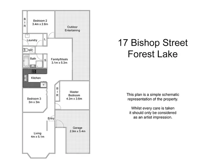 Floorplan of Homely house listing, 17 Bishop Street, Forest Lake QLD 4078