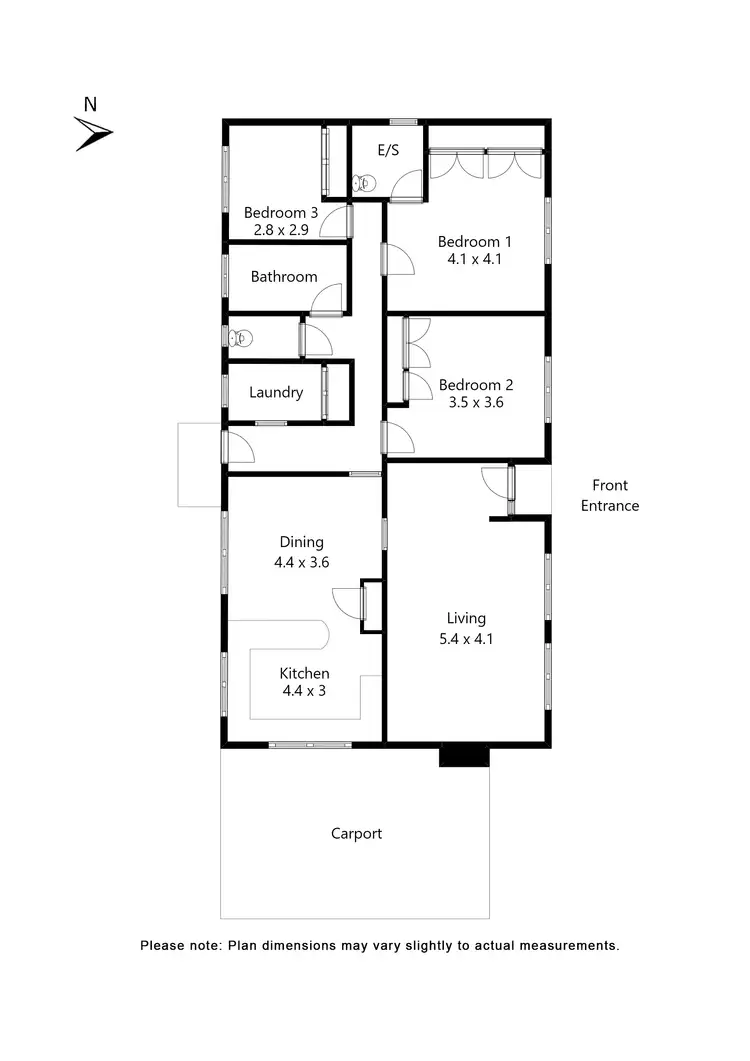 Floorplan of Homely house listing, 13 Hafey Court, Eureka VIC 3350