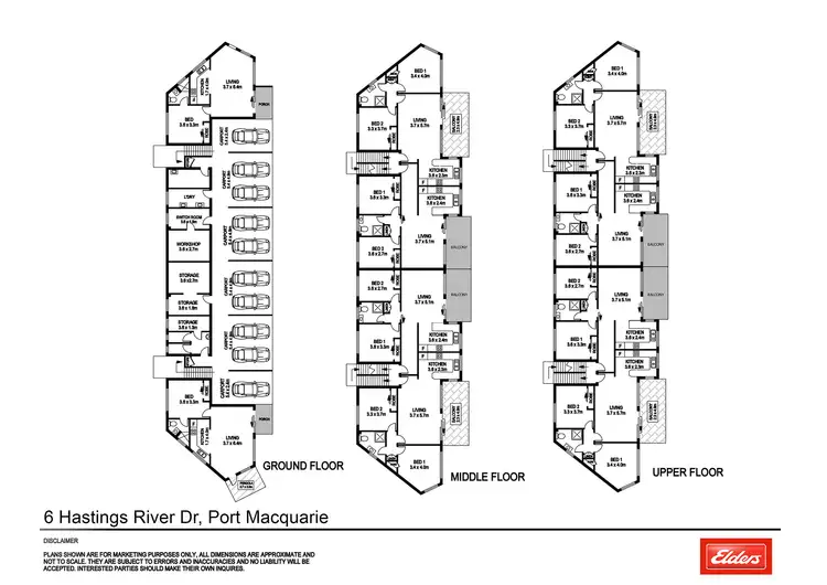 Floorplan of Homely unit listing, 6/6 Hastings River Drive, Port Macquarie NSW 2444