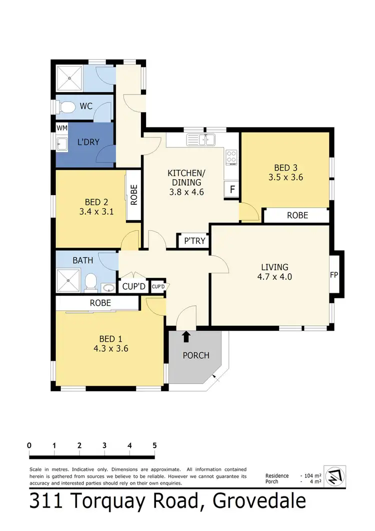 Floorplan of Homely house listing, 311 Torquay Road, Grovedale VIC 3216