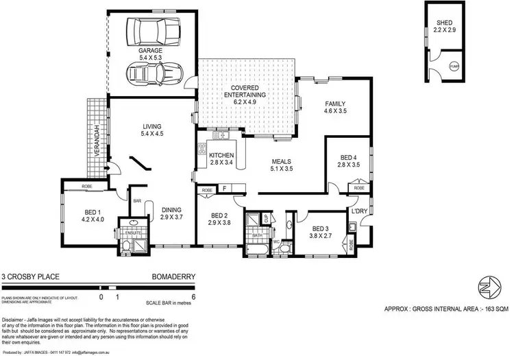 Floorplan of Homely house listing, 3 Crosby Place, Bomaderry NSW 2541
