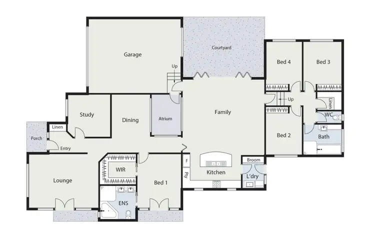 Floorplan of Homely house listing, 4 Peacock Place, Curtin ACT 2605