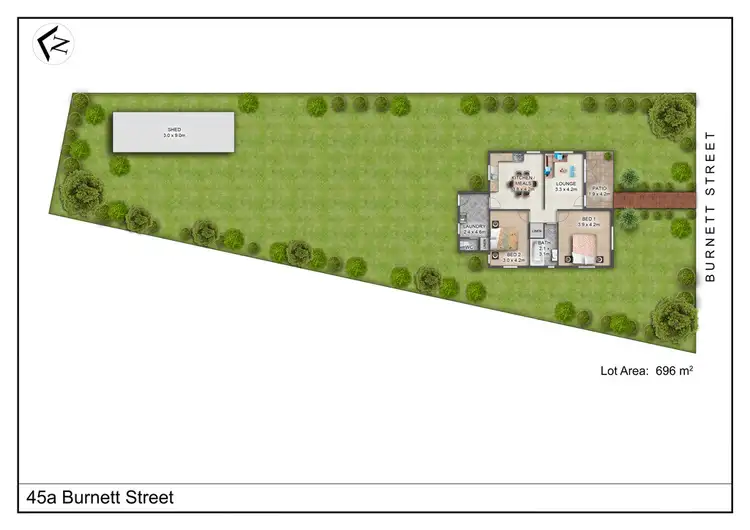 Floorplan of Homely house listing, 45a Burnett Street, Bundaberg South QLD 4670