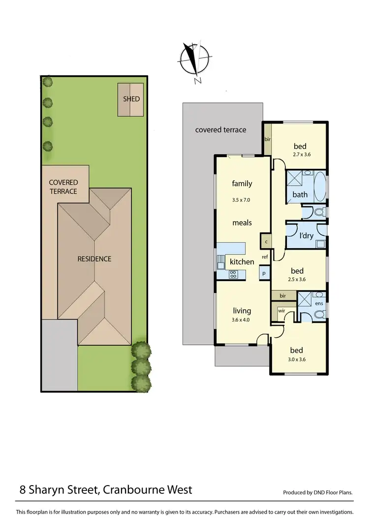 Floorplan of Homely house listing, 8 Sharyn Street, Cranbourne West VIC 3977