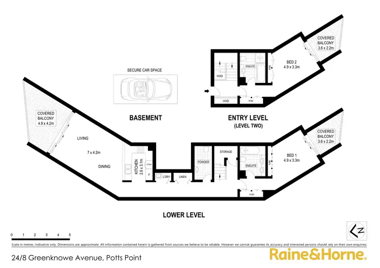 Floorplan of Homely apartment listing, 24/8 Greenknowe Avenue, Potts Point NSW 2011