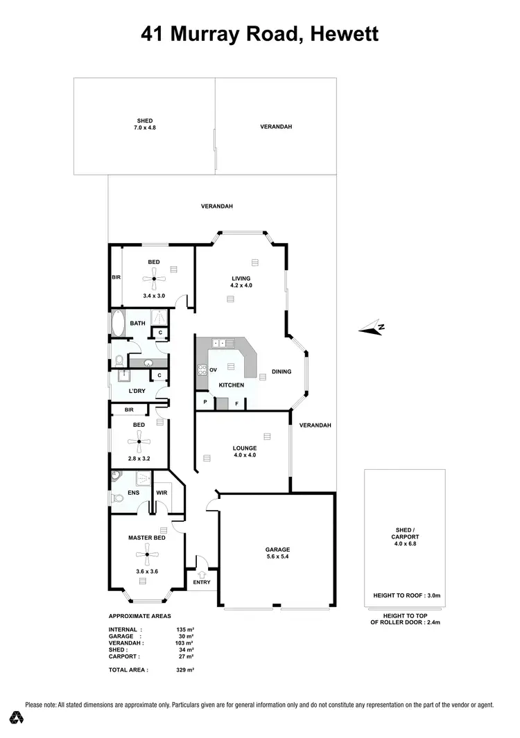 Floorplan of Homely house listing, 41 Murray Road, Hewett SA 5118