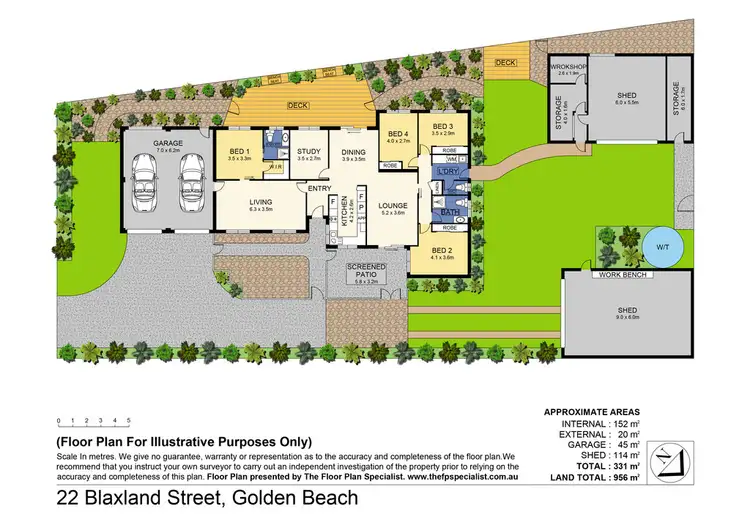 Floorplan of Homely house listing, 22 Blaxland St, Golden Beach QLD 4551