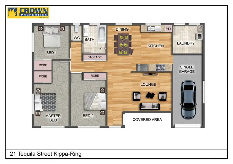 Floorplan of Homely house listing, 21 Tequila Street, Kippa-ring QLD 4021