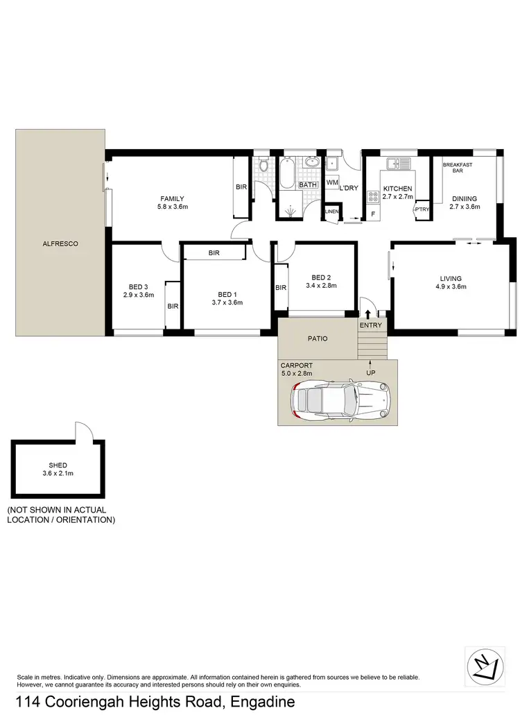 Floorplan of Homely house listing, 114 Cooriengah Heights Road, Engadine NSW 2233