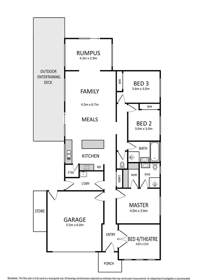 Floorplan of Homely house listing, 45 Bunker Circuit, Deer Park VIC 3023