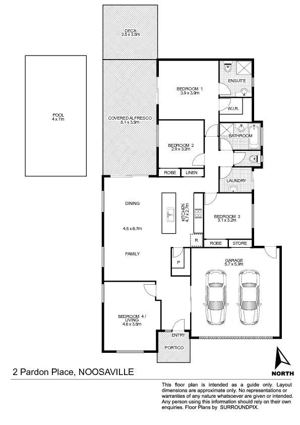 Floorplan of Homely house listing, 10 Shire Drive, Noosaville QLD 4566
