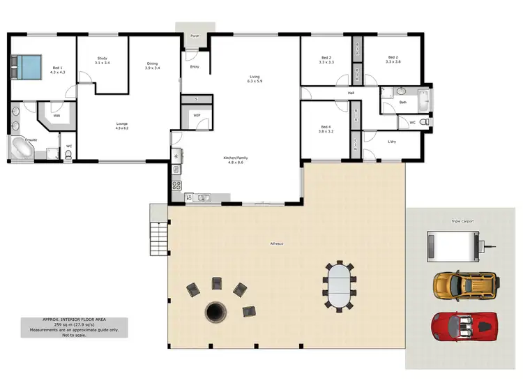 Floorplan of Homely rural property listing, 18 Beardmore Street, Bethanga VIC 3691