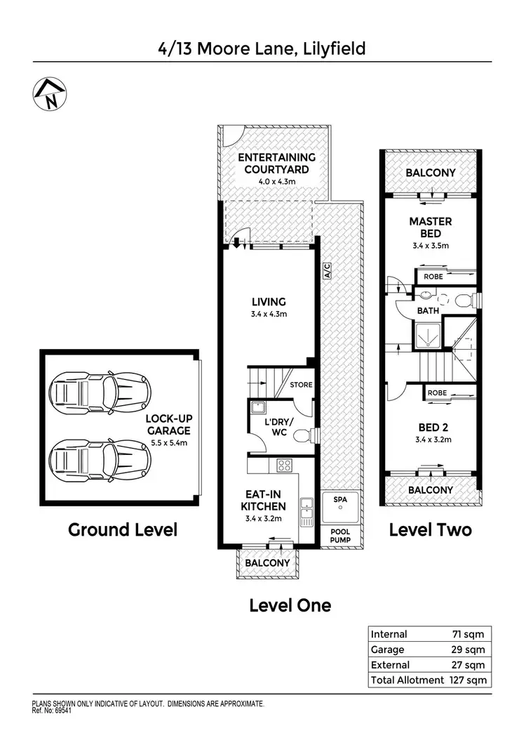 Floorplan of Homely townhouse listing, 4/13 Moore Lane, Lilyfield NSW 2040