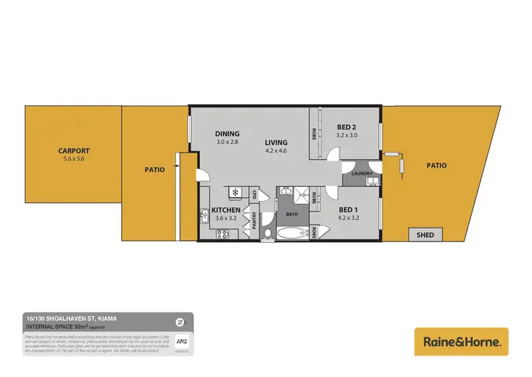Floorplan of Homely townhouse listing, 16/130 Shoalhaven Street, Kiama NSW 2533
