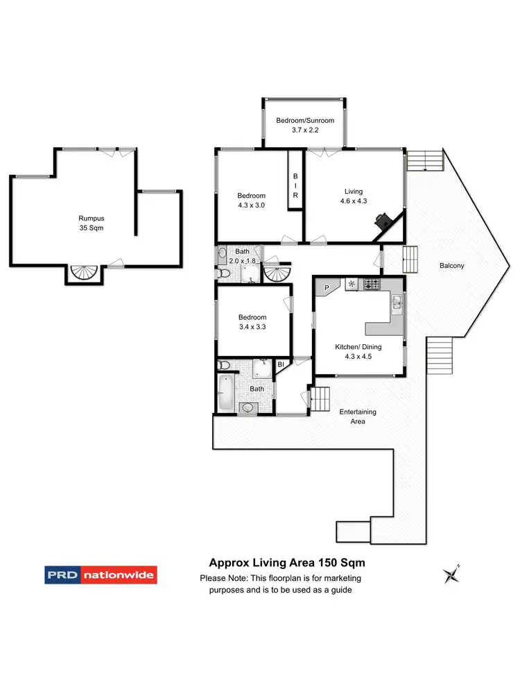 Floorplan of Homely house listing, 7 Dumas Place, Moonah TAS 7009