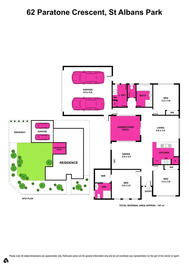 Floorplan of Homely house listing, 62 Paratone Crescent, St Albans Park VIC 3219