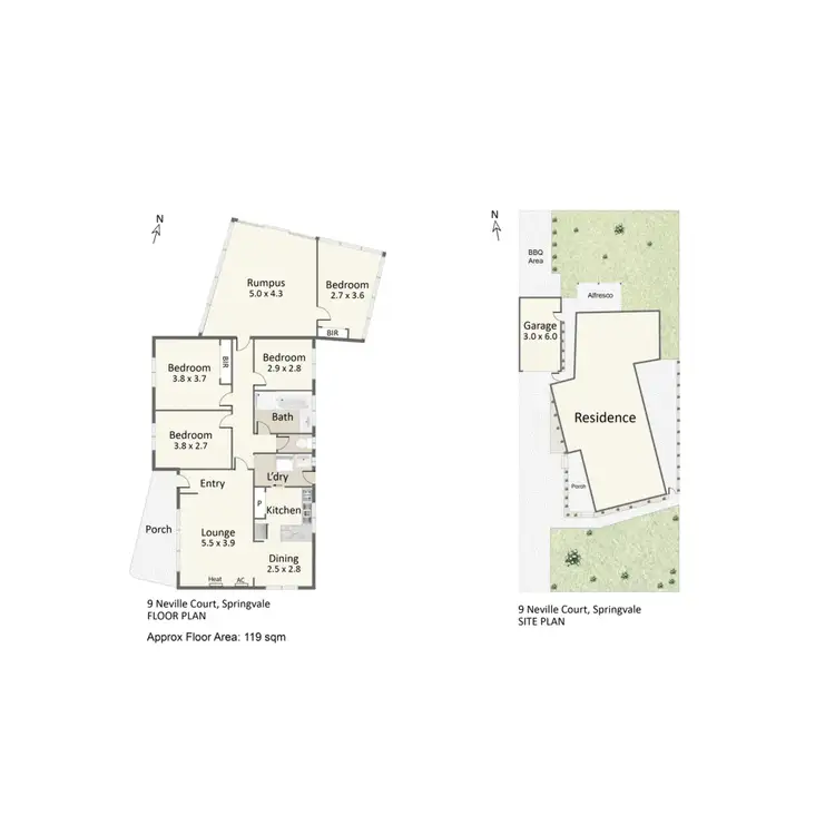Floorplan of Homely house listing, 9 Neville Court, Springvale VIC 3171