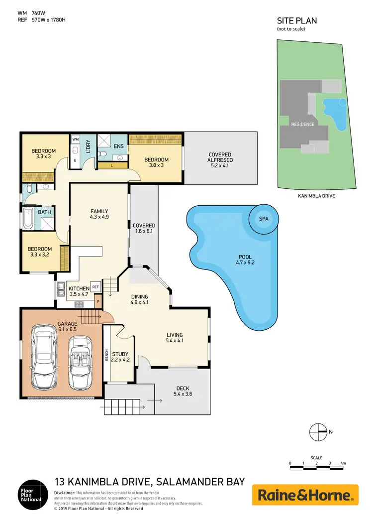 Floorplan of Homely house listing, 13 Kanimbla Drive, Salamander Bay NSW 2317
