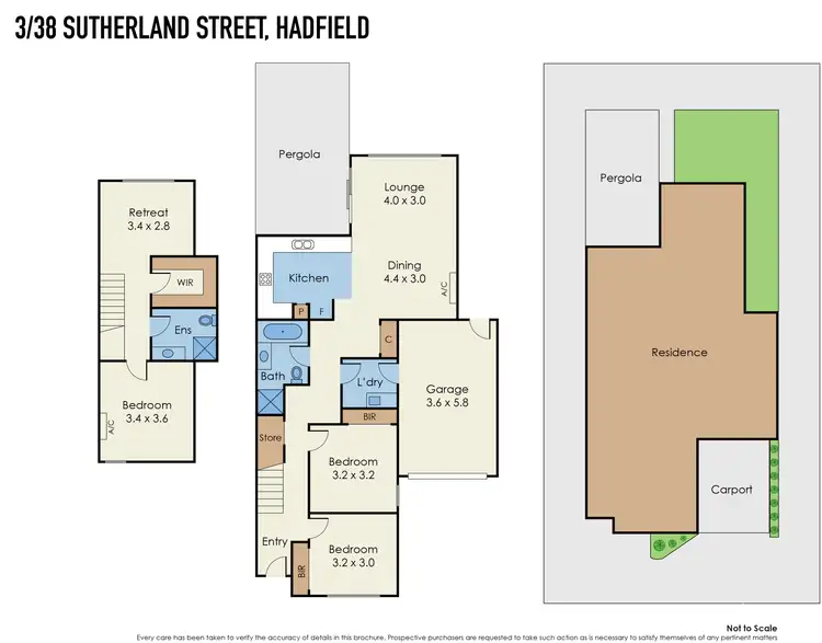 Floorplan of Homely townhouse listing, 3/38 Sutherland Street, Hadfield VIC 3046