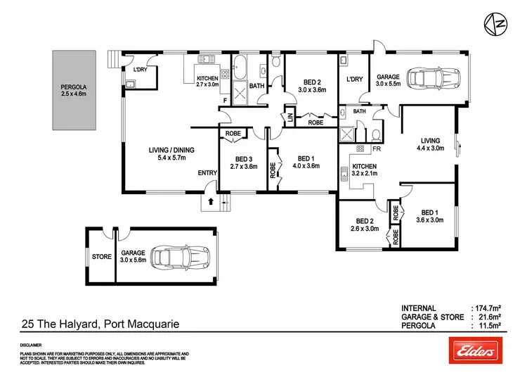 Floorplan of Homely block of units listing, 25 The Halyard, Port Macquarie NSW 2444