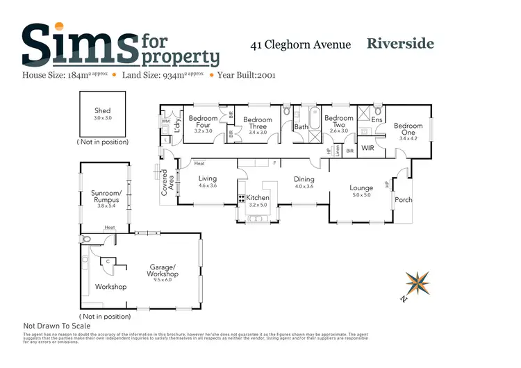 Floorplan of Homely house listing, 41 Cleghorn Avenue, Riverside TAS 7250