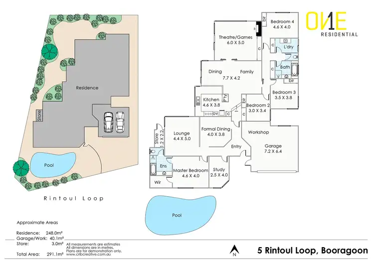 Floorplan of Homely house listing, 5 Rintoul Loop, Booragoon WA 6154