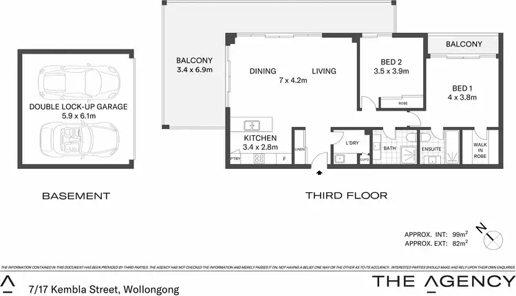 Floorplan of Homely apartment listing, 7/17 Kembla Street, Wollongong NSW 2500