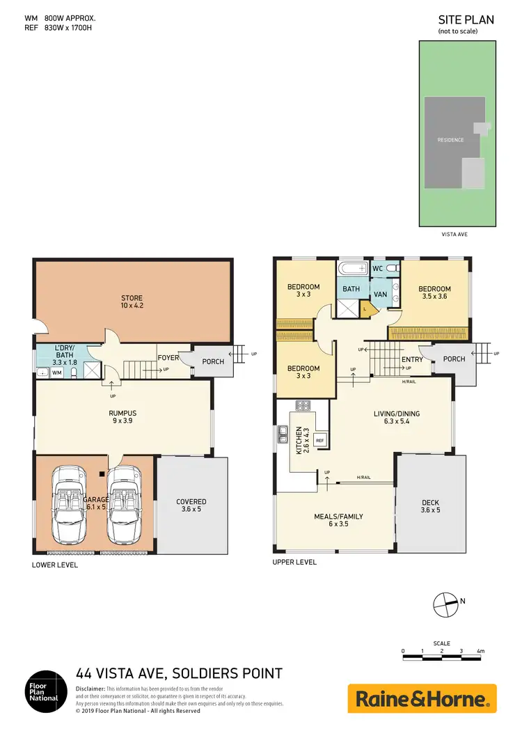 Floorplan of Homely house listing, 44 Vista Avenue, Soldiers Point NSW 2317
