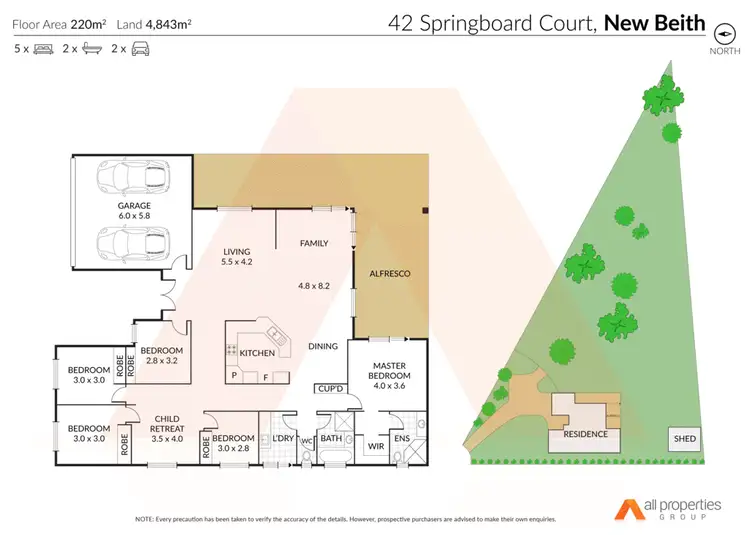 Floorplan of Homely house listing, 42 Springboard Cres, New Beith QLD 4124
